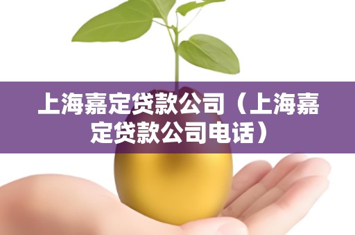 上海嘉定贷款公司（上海嘉定贷款公司电话）